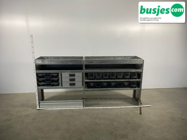 Aluca aluminium bedrijfswageninrichting gebruikt (nr 2591) - Afbeelding 2