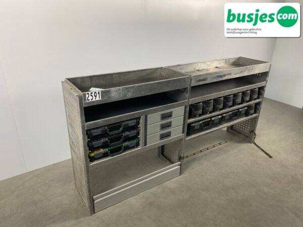 Aluca aluminium bedrijfswageninrichting gebruikt (nr 2591) - Afbeelding 4