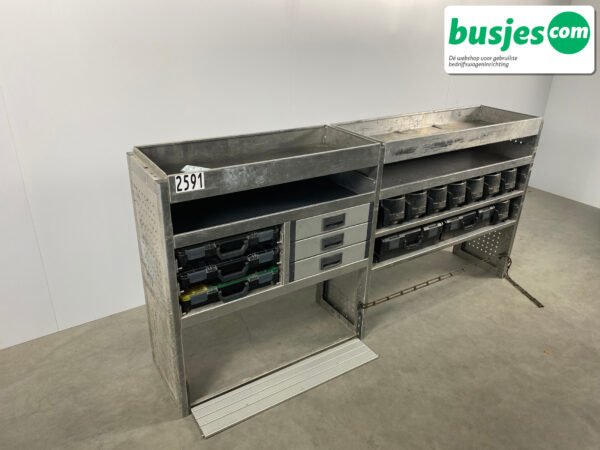 Aluca aluminium bedrijfswageninrichting gebruikt (nr 2591) - Afbeelding 5