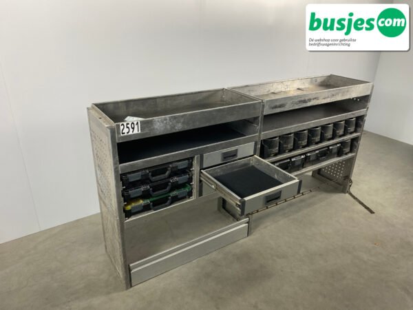 Aluca aluminium bedrijfswageninrichting gebruikt (nr 2591) - Afbeelding 7
