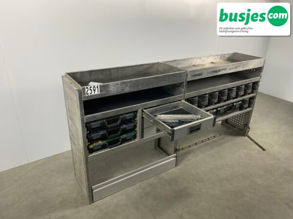 Aluca aluminium bedrijfswageninrichting gebruikt (nr 2591) - Afbeelding 8