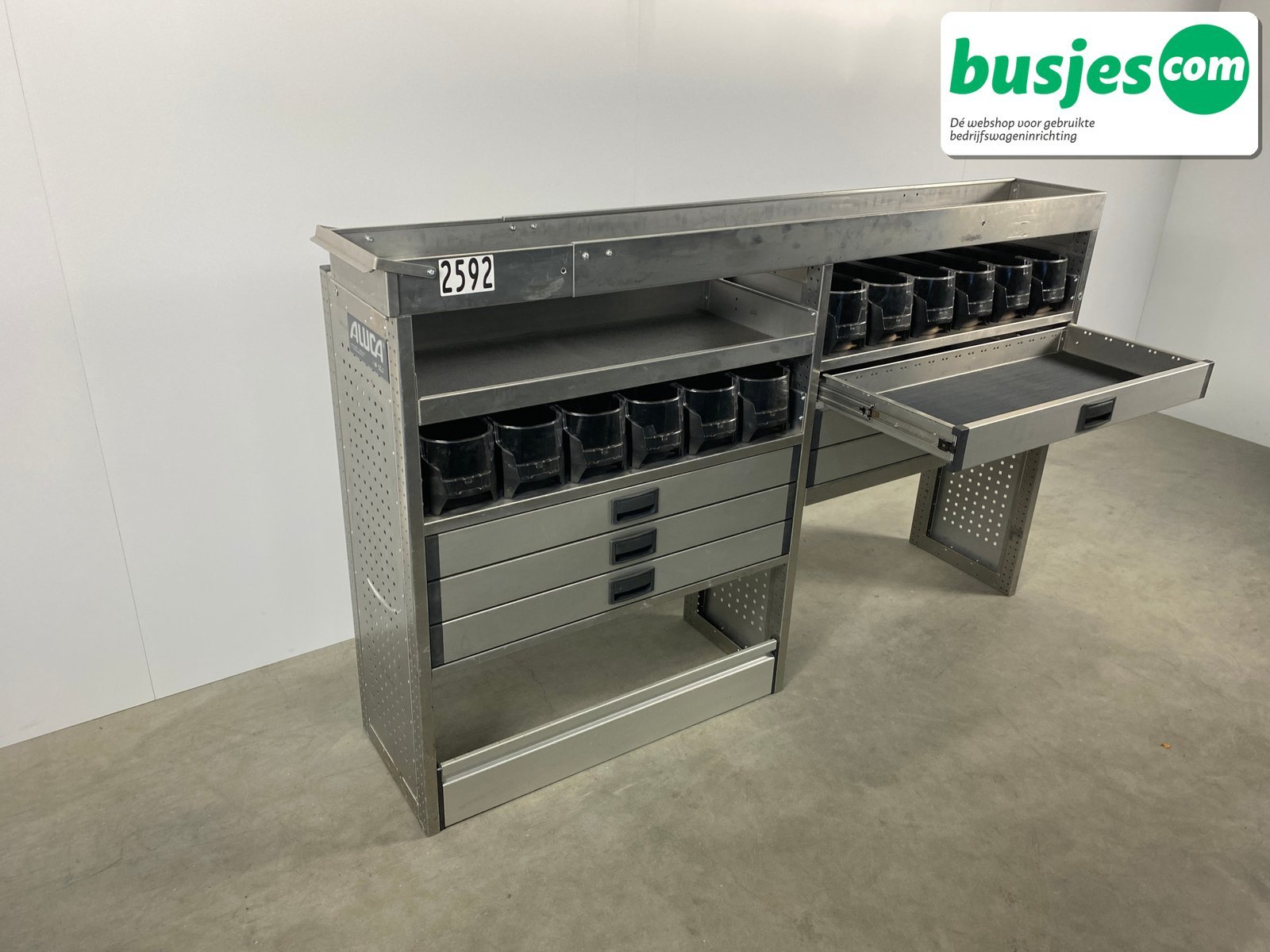 Aluca aluminium bedrijfswageninrichting gebruikt (nr 2592) - Afbeelding 10