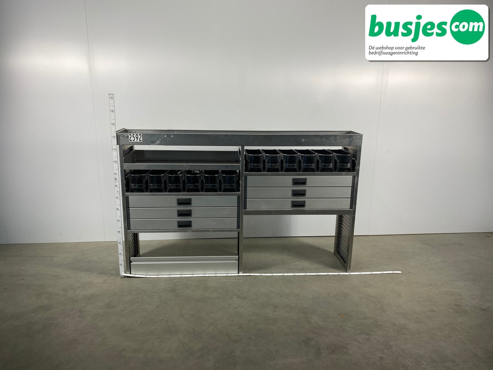 Aluca aluminium bedrijfswageninrichting gebruikt (nr 2592) - Afbeelding 2