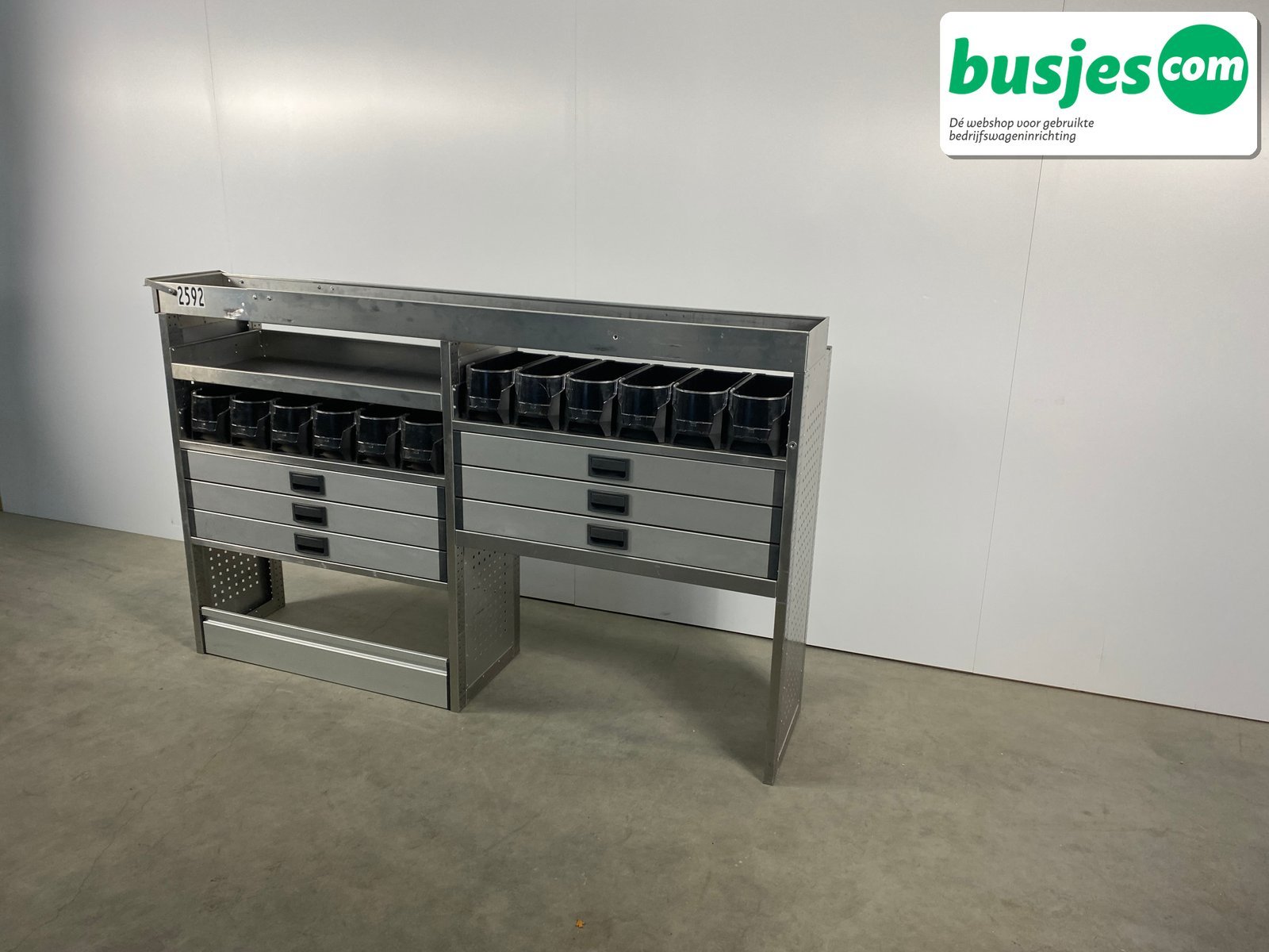 Aluca aluminium bedrijfswageninrichting gebruikt (nr 2592) - Afbeelding 3