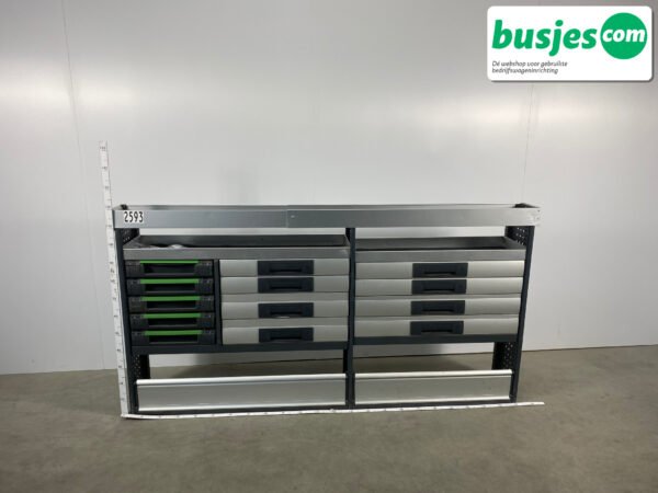 Bott Vario aluminium gebruikte bedrijfswagen inrichting (nr 2593) - Afbeelding 2