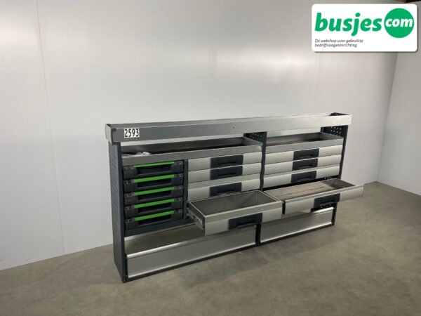 Bott Vario aluminium gebruikte bedrijfswagen inrichting (nr 2593) - Afbeelding 6