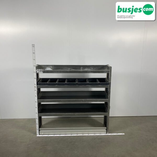 Aluca aluminium bedrijfswageninrichting gebruikt (nr 2599)