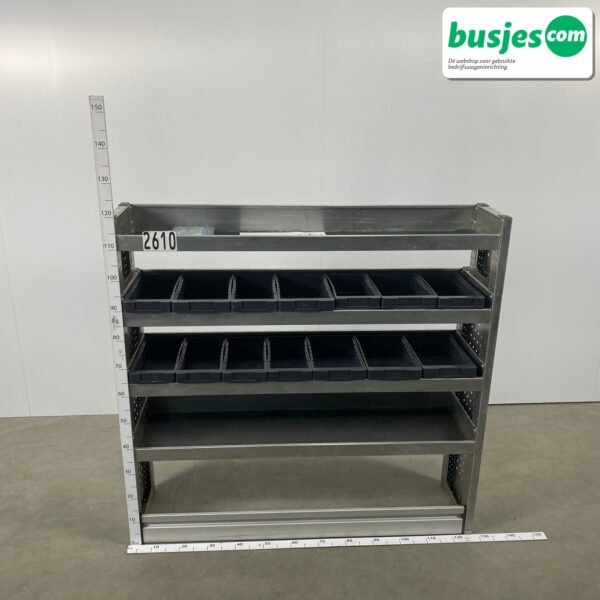 Aluca bedrijfswageninrichting 1255x320x1250mm (2610)