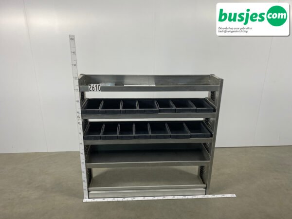 Aluca bedrijfswageninrichting 1255x320x1250mm (2610) - Afbeelding 2