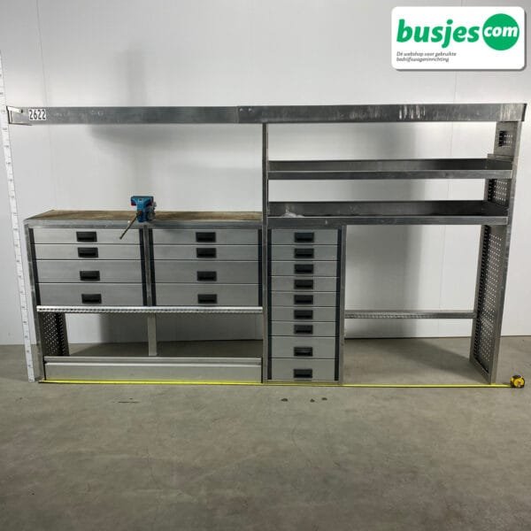 Aluca bedrijfswageninrichting bijv. Crafter L3 / Sprinter L4 / Daily (nr 2622)