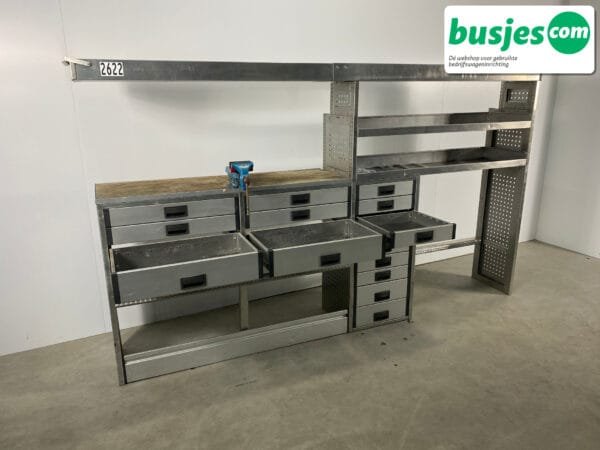 Aluca bedrijfswageninrichting bijv. Crafter L3 / Sprinter L4 / Daily (nr 2622) - Afbeelding 14
