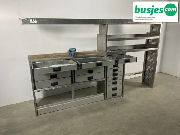 Aluca bedrijfswageninrichting bijv. Crafter L3 / Sprinter L4 / Daily (nr 2622) - Afbeelding 16