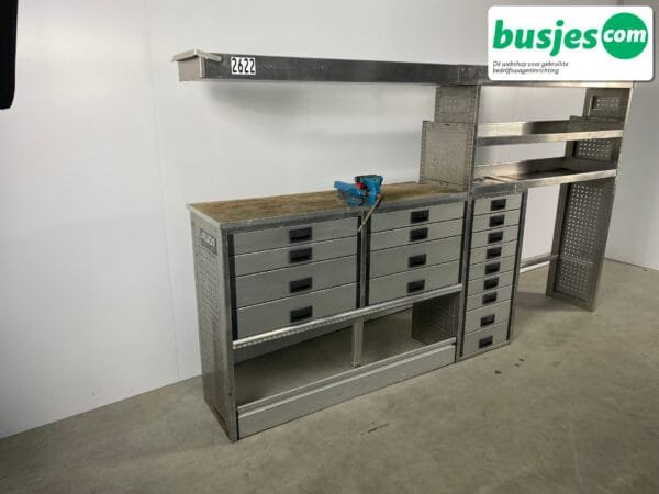 Aluca bedrijfswageninrichting bijv. Crafter L3 / Sprinter L4 / Daily (nr 2622) - Afbeelding 6
