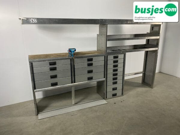 Aluca bedrijfswageninrichting bijv. Crafter L3 / Sprinter L4 / Daily (nr 2622) - Afbeelding 7
