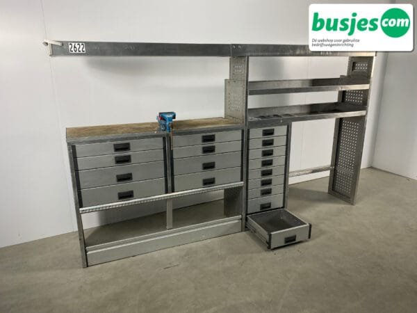Aluca bedrijfswageninrichting bijv. Crafter L3 / Sprinter L4 / Daily (nr 2622) - Afbeelding 8