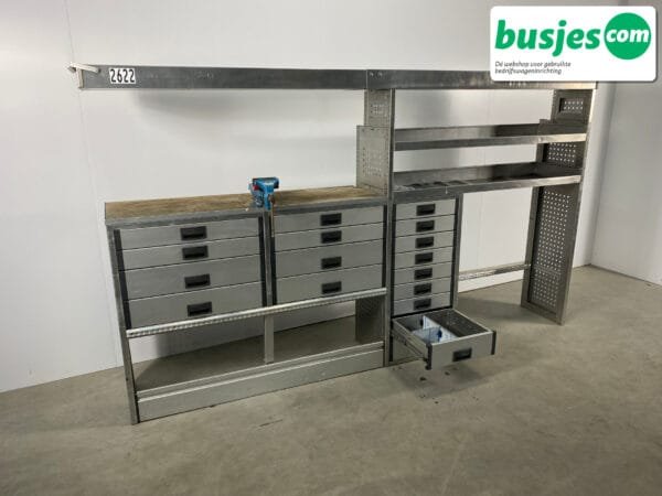 Aluca bedrijfswageninrichting bijv. Crafter L3 / Sprinter L4 / Daily (nr 2622) - Afbeelding 9