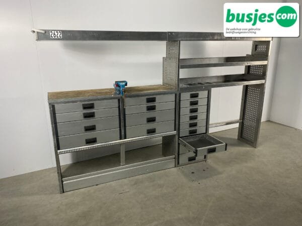 Aluca bedrijfswageninrichting bijv. Crafter L3 / Sprinter L4 / Daily (nr 2622) - Afbeelding 10