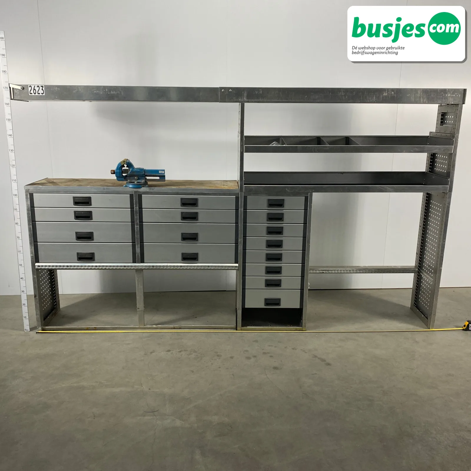 Aluca bedrijfswageninrichting bijv. Crafter L3 / Sprinter L4 / Daily (nr 2623)