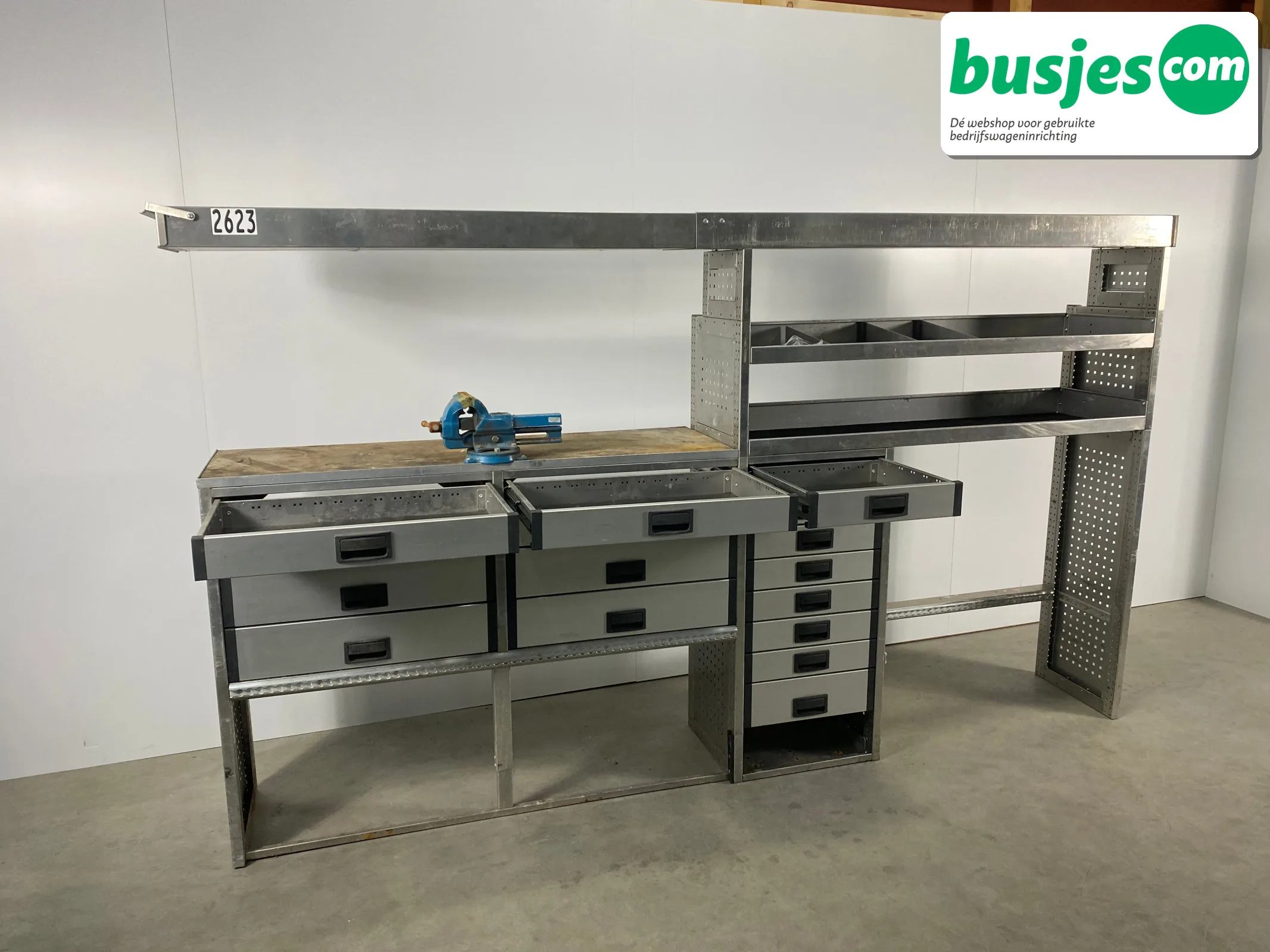 Aluca bedrijfswageninrichting bijv. Crafter L3 / Sprinter L4 / Daily (nr 2623) - Afbeelding 3