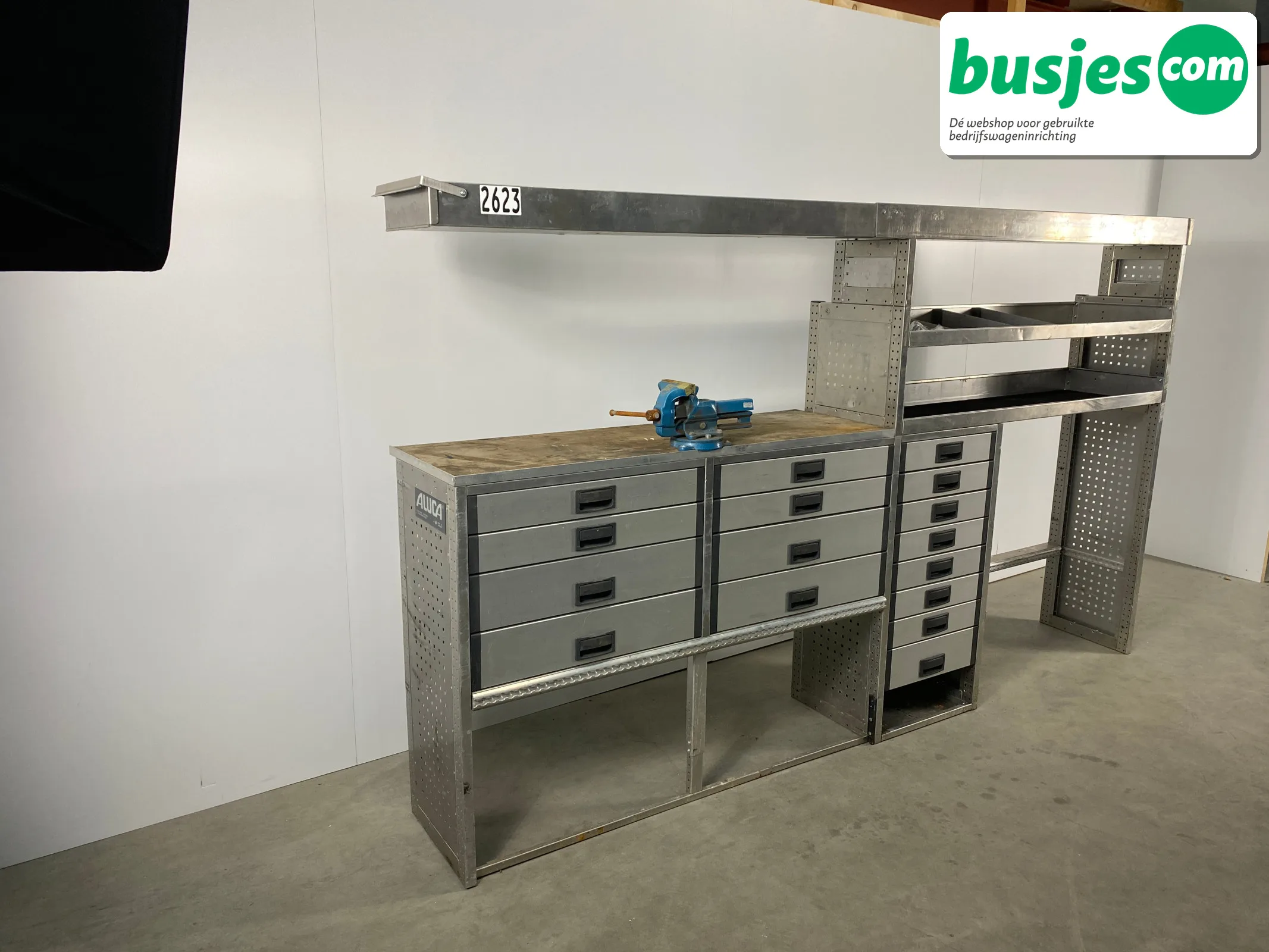 Aluca bedrijfswageninrichting bijv. Crafter L3 / Sprinter L4 / Daily (nr 2623) - Afbeelding 11