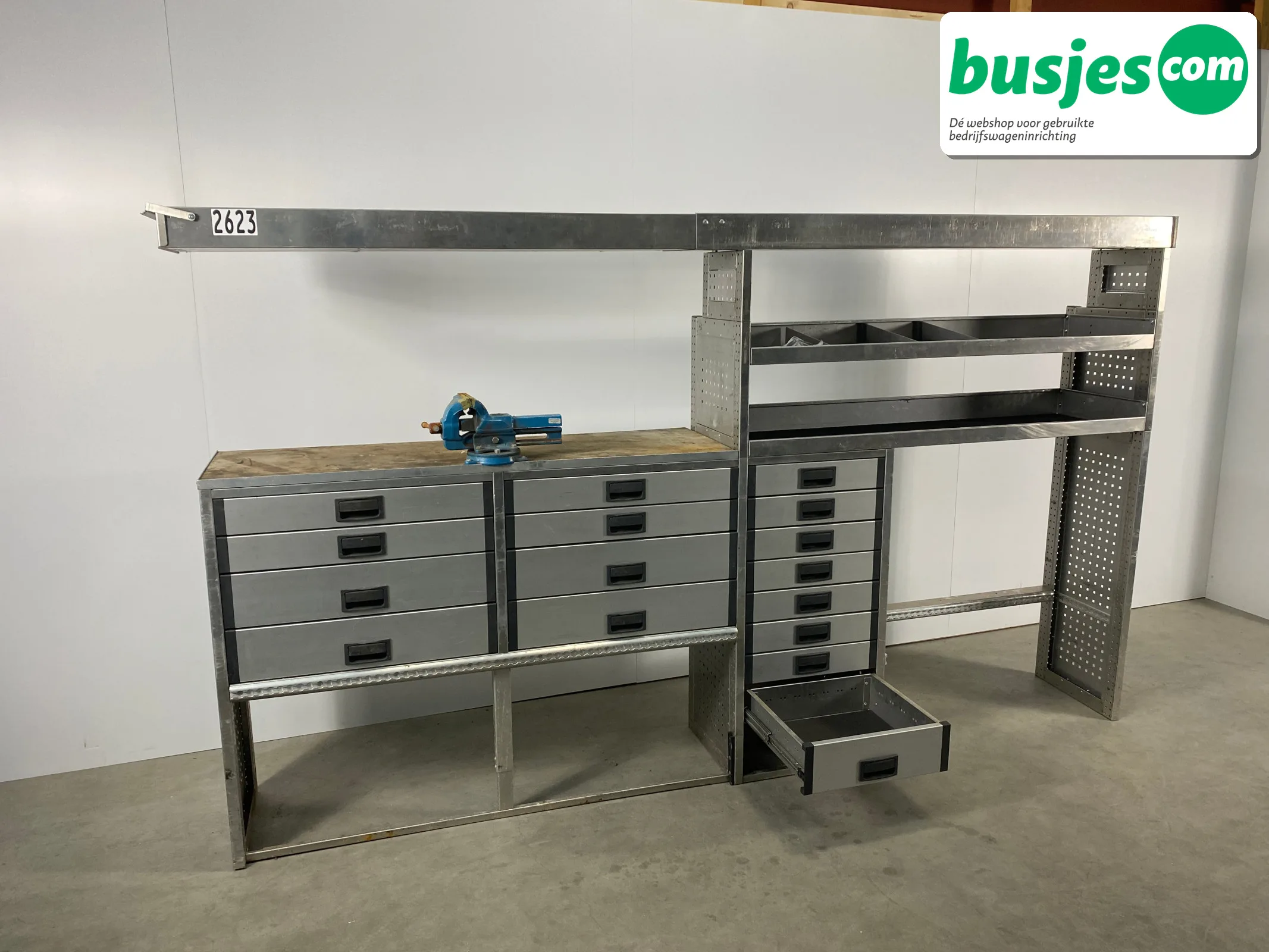 Aluca bedrijfswageninrichting bijv. Crafter L3 / Sprinter L4 / Daily (nr 2623) - Afbeelding 10