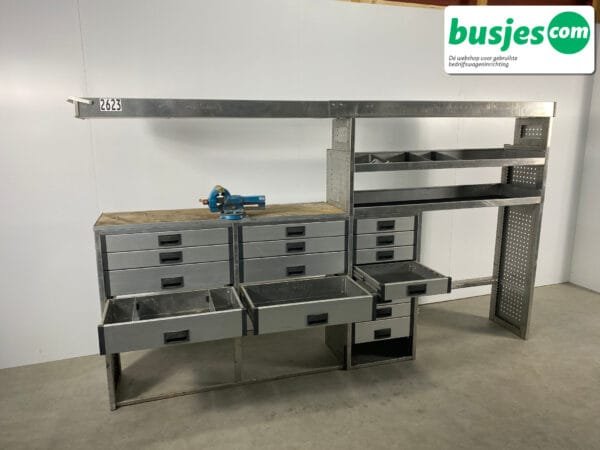 Aluca bedrijfswageninrichting bijv. Crafter L3 / Sprinter L4 / Daily (nr 2623) - Afbeelding 6