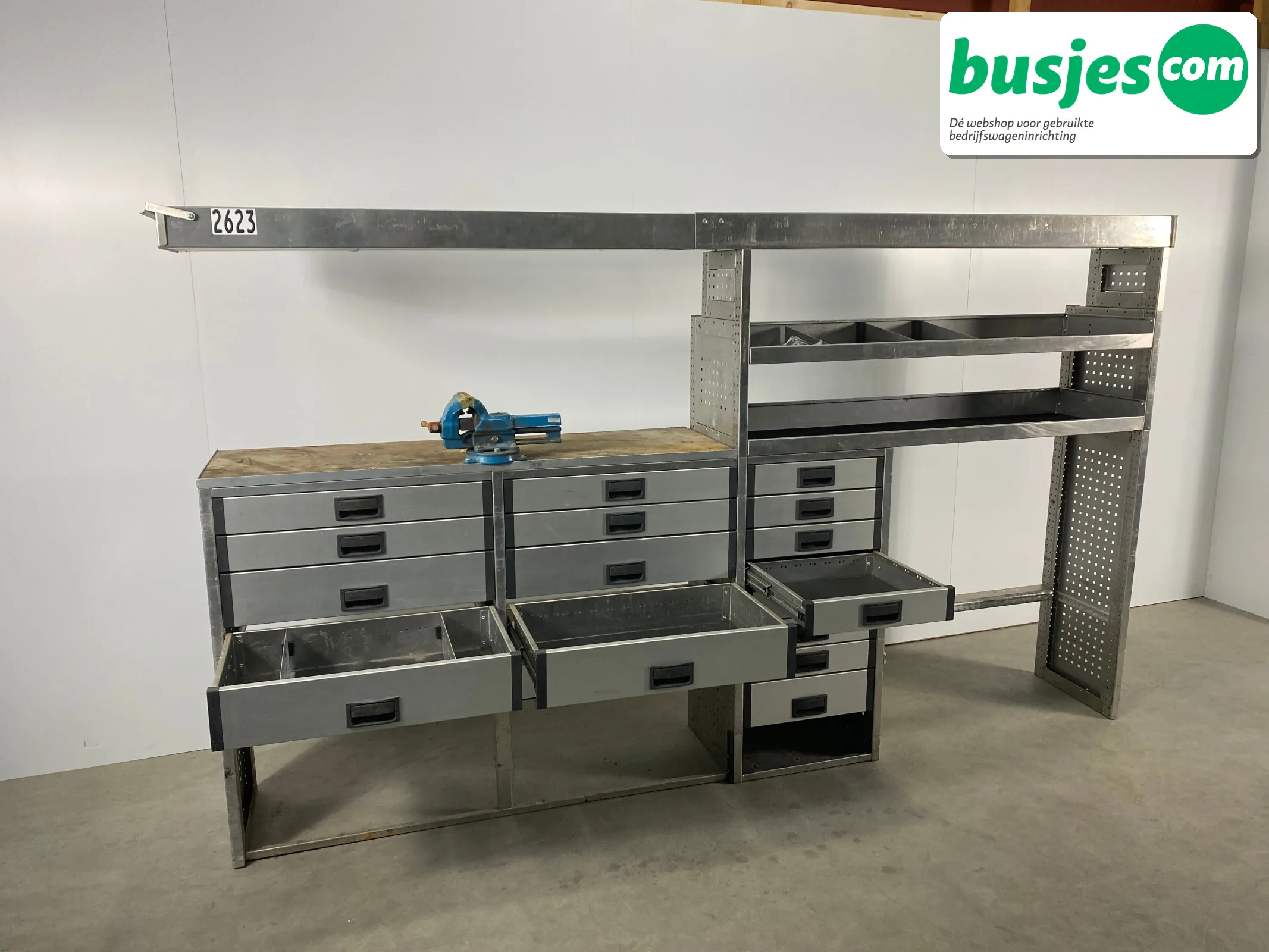 Aluca bedrijfswageninrichting bijv. Crafter L3 / Sprinter L4 / Daily (nr 2623) - Afbeelding 6