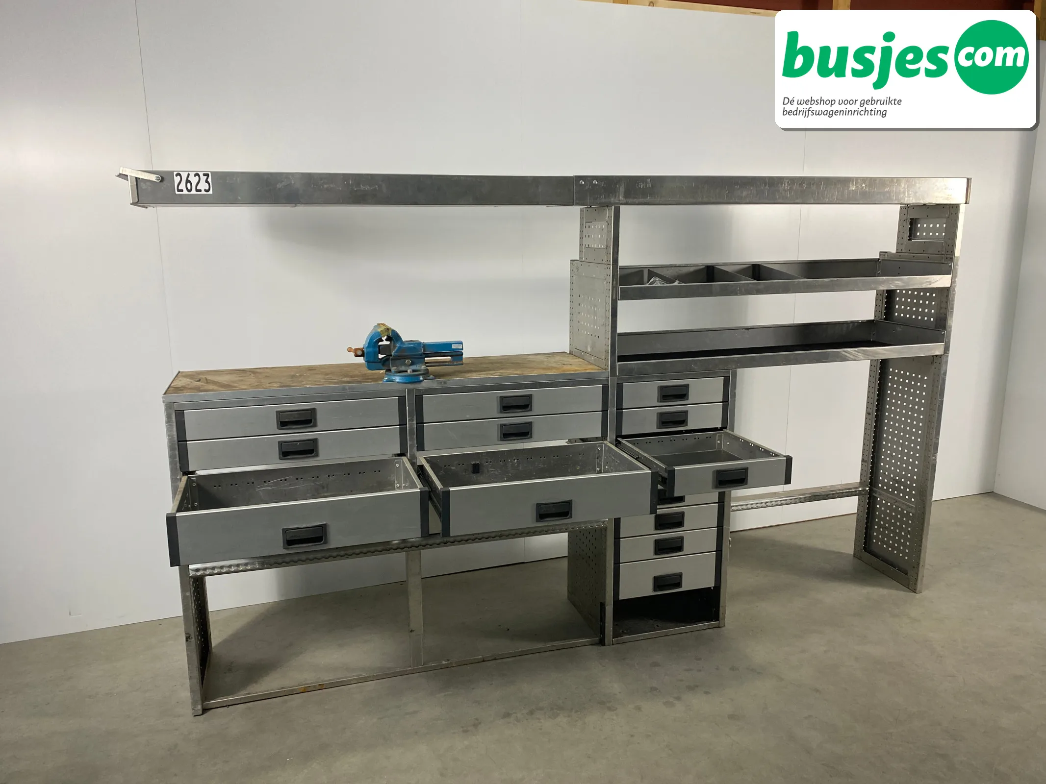 Aluca bedrijfswageninrichting bijv. Crafter L3 / Sprinter L4 / Daily (nr 2623) - Afbeelding 5