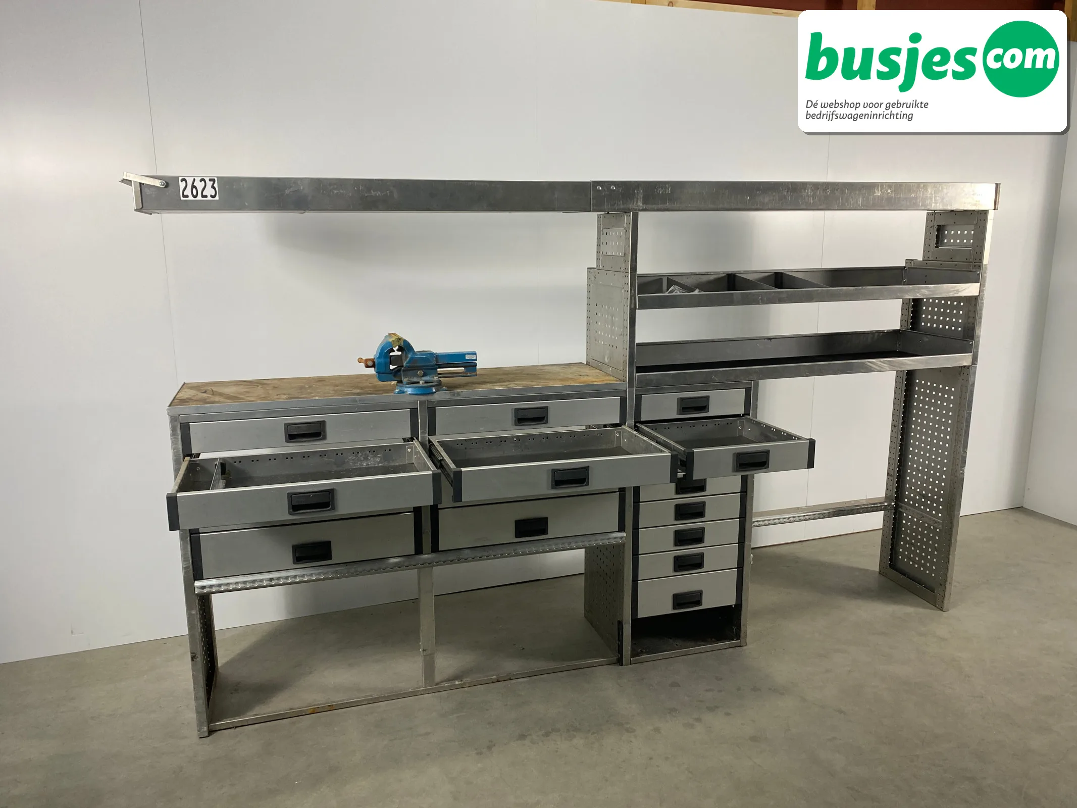 Aluca bedrijfswageninrichting bijv. Crafter L3 / Sprinter L4 / Daily (nr 2623) - Afbeelding 4