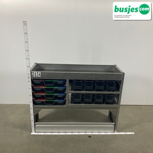 Aluca bedrijfswageninrichting 1255x420x950mm (2634) - Afbeelding 2