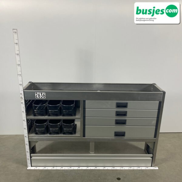 Aluca bedrijfswageninrichting 1500x320x950mm (2636)