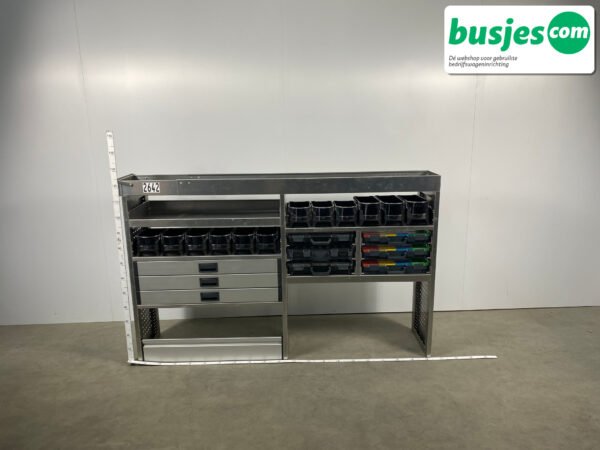 Aluca bedrijfswageninrichting 2020x420x1245mm (2642) - Afbeelding 2