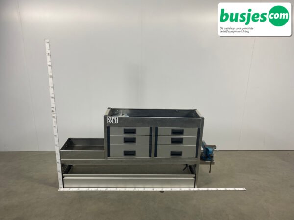 Aluca bedrijfswageninrichting 1700x420x830mm (2661) - Afbeelding 2