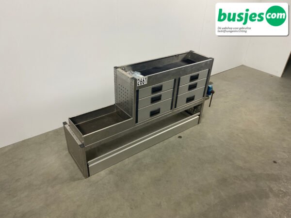 Aluca bedrijfswageninrichting 1700x420x830mm (2661) - Afbeelding 4
