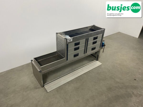 Aluca bedrijfswageninrichting 1700x420x830mm (2661) - Afbeelding 5