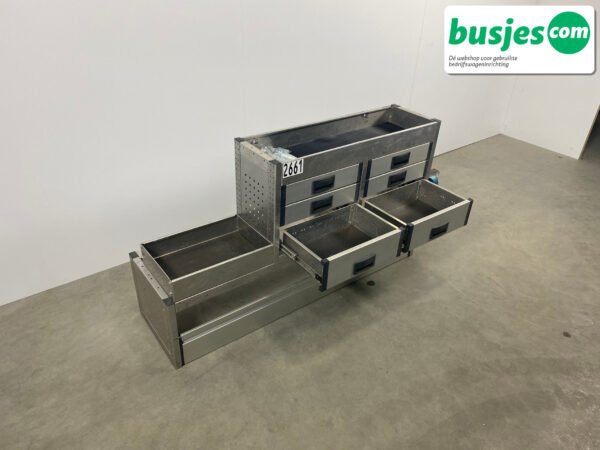 Aluca bedrijfswageninrichting 1700x420x830mm (2661) - Afbeelding 6
