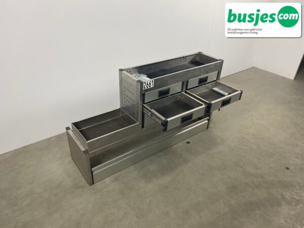 Aluca bedrijfswageninrichting 1700x420x830mm (2661) - Afbeelding 7