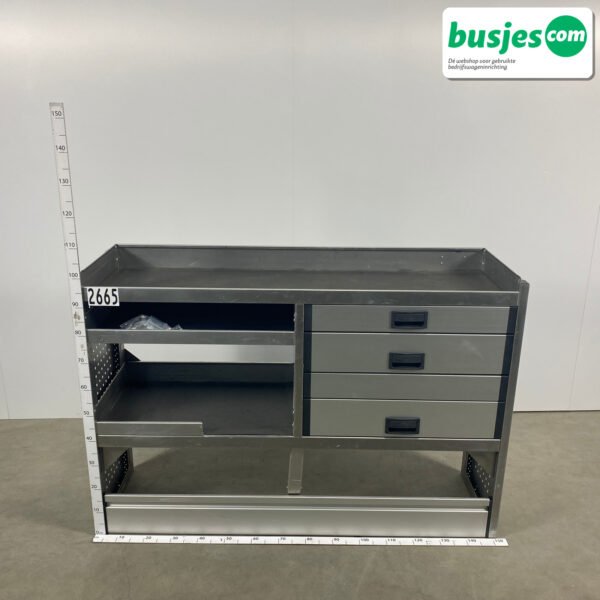 Aluca bedrijfswageninrichting 1500x420x1025mm (2665)