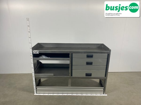 Aluca bedrijfswageninrichting 1500x420x1025mm (2665) - Afbeelding 2