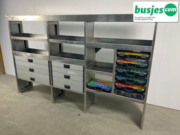 Aluca bedrijfswageninrichting 2750x420x1715mm (2669) - Afbeelding 3