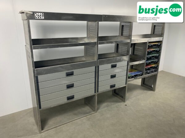 Aluca bedrijfswageninrichting 2750x420x1715mm (2669) - Afbeelding 4