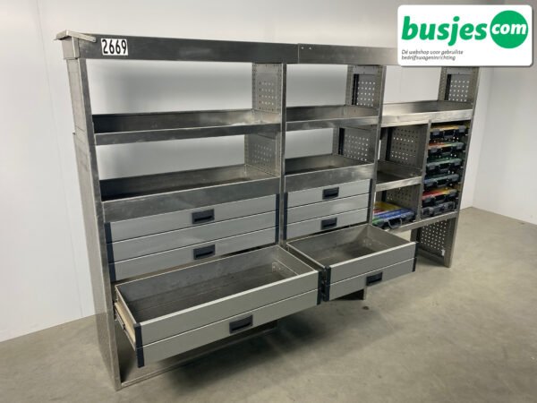 Aluca bedrijfswageninrichting 2750x420x1715mm (2669) - Afbeelding 5