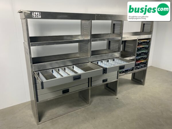Aluca bedrijfswageninrichting 2750x420x1715mm (2669) - Afbeelding 7