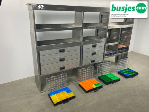 Aluca bedrijfswageninrichting 2750x420x1715mm (2669) - Afbeelding 8