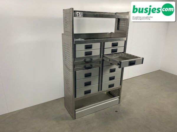 Aluca bedrijfswageninrichting 1010x425x1705mm (2670) - Afbeelding 10