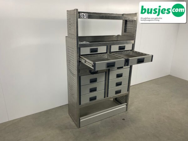 Aluca bedrijfswageninrichting 1010x425x1705mm (2670) - Afbeelding 11