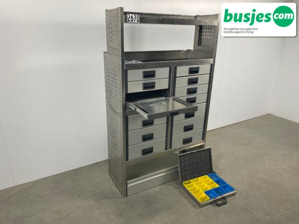 Aluca bedrijfswageninrichting 1010x425x1705mm (2670) - Afbeelding 13