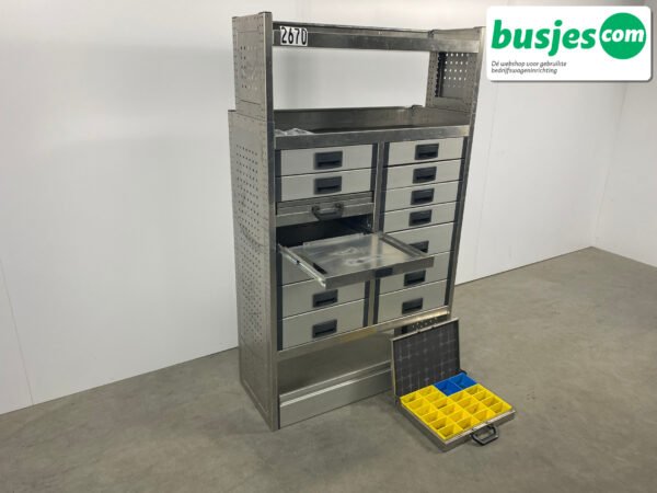 Aluca bedrijfswageninrichting 1010x425x1705mm (2670) - Afbeelding 14
