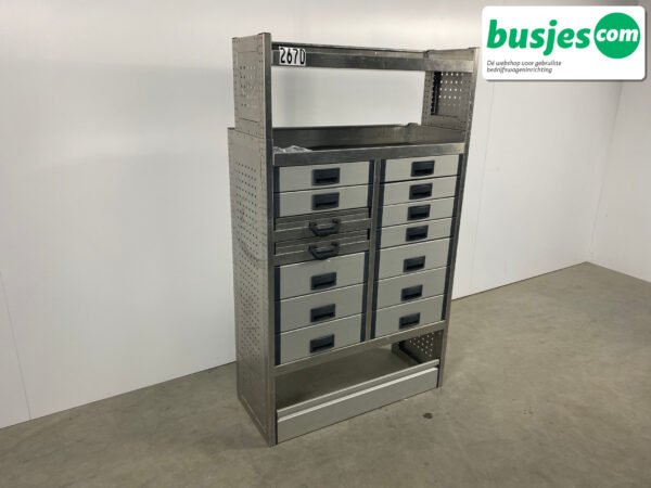 Aluca bedrijfswageninrichting 1010x425x1705mm (2670) - Afbeelding 4