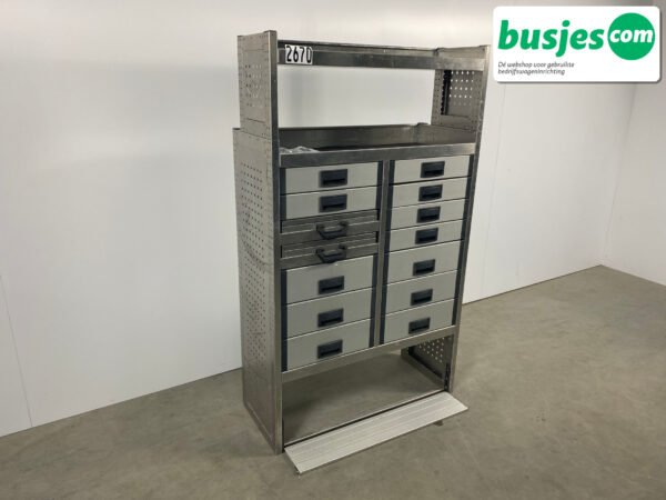 Aluca bedrijfswageninrichting 1010x425x1705mm (2670) - Afbeelding 5
